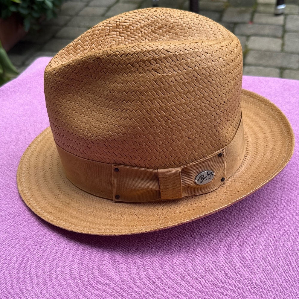 Bailey Of Hollywood Tan Fedora Hat Santino toyo size medium